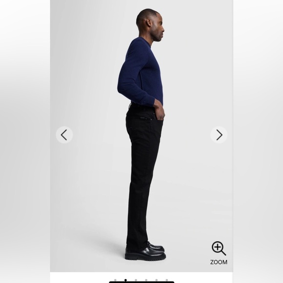 7  For All Mankind Standard Straight-Leg Men's Jeans Black Size 32 - Picture 3 of 14